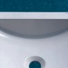 Zoom sur Vasque salle de bain à poser rectangulaire Peuplier blanche en marbre et résine - image 1