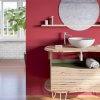 meuble de salle de bain Eugenie 110 couleur kaki et bois hetre baubuche (3)