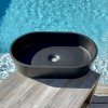 vasque ovale noire mat POIRIER (3)