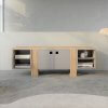 meuble multimédia design en vrai bois de chene de fabrication française