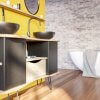 grand meuble de salle de bain eugenie 170 cm original double vasque a poser valchromat noir et finition rubio monocoat (4)